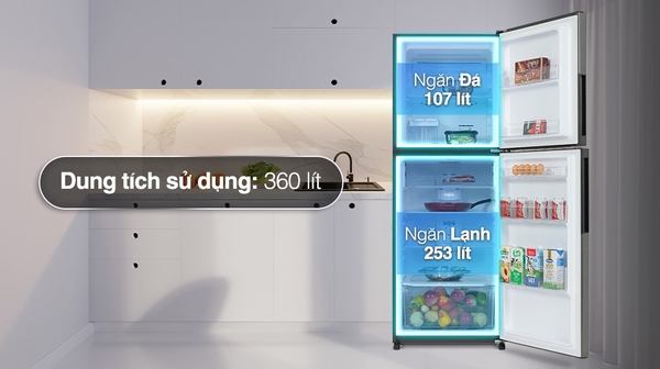 Tủ lạnh Sharp Inverter 360 lít SJ-XP382AE-DS Mới 100%