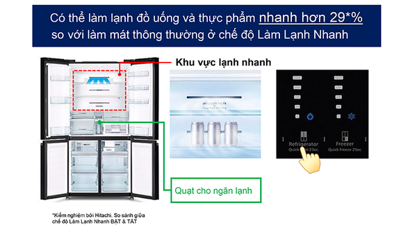 Tủ lạnh Hitachi Inverter 569 lít R-WB640VGV0 (GMG)