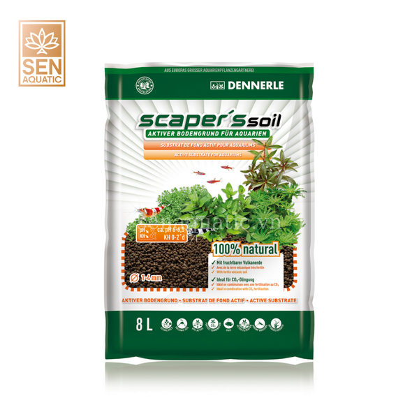 Phân Nền Dennerle Scaper's Soil 1-4mm 8L