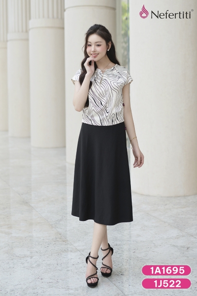 1A1695 - Áo lụa họa tiết vân