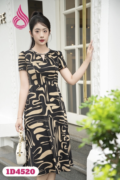 1D4520 - Đầm họa tiết thời trang