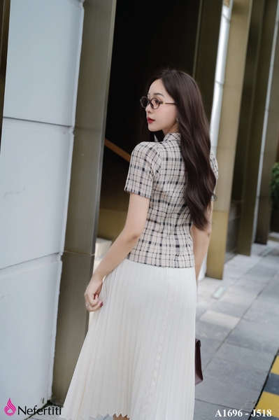 2A1696 - Sơ mi kẻ trẻ trung hiện đại