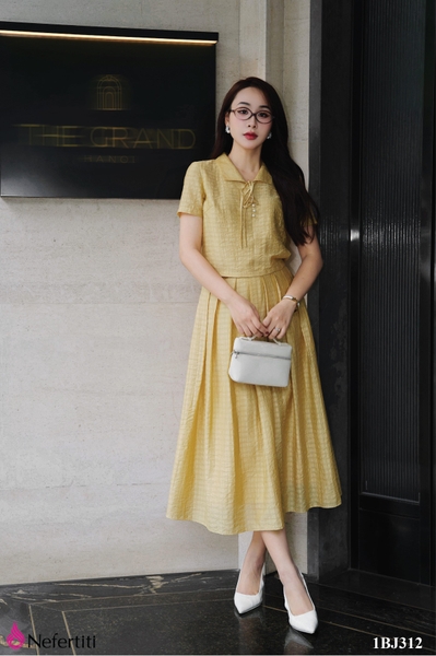 1BJ312 - Bộ Juyp vàng chân xếp ly