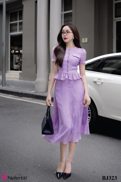 2BJ323 - Bộ Juyp tím pastel tiểu thơ