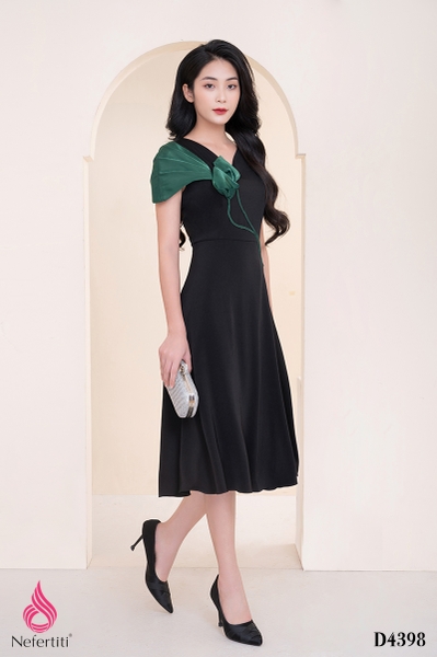 1D4398 - ĐẦM ĐEN PHỐI LỤA