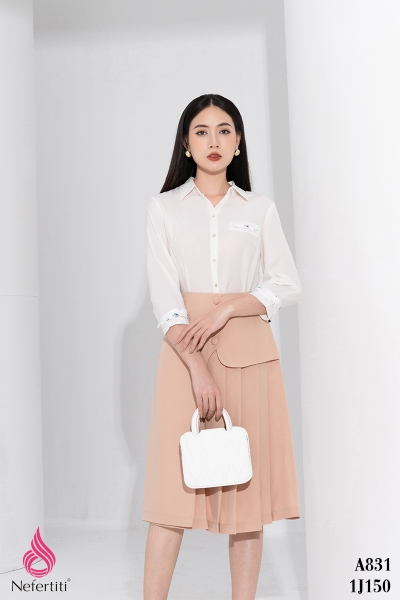 1J150 - CHÂN VÁY XẾP LI ĐIỆU ĐÀ