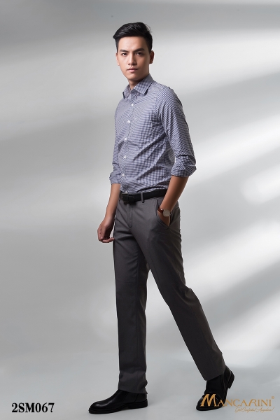 2SM067 - SƠ MI HỌA TIẾT KẺ