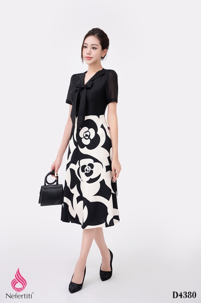 1D4380 - ĐẦM XÒE PHỐI HỌA TIẾT