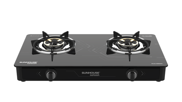 Bếp gas dương kính Sunhouse Mama MMB0911, Mặt kính cường lực dày 7mm