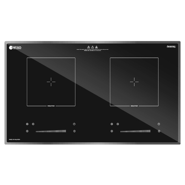 Bếp từ đôi Elmich ICE-3490, Công suất 4400W, Mặt kính cường lực siêu bền, Cảnh báo chống tràn