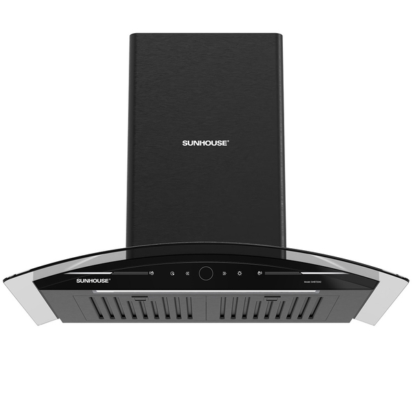 Máy hút mùi kính cong Sunhouse SHB72042, Công suất 170W, Vỏ thép không gỉ sơn tĩnh điện, Điều khiển cảm ứng và Cảm biến vẫy tay, Bảo hành 36 tháng tại nhà