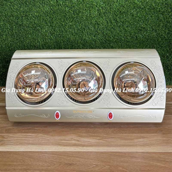 Đèn sưởi phòng tắm Sunhouse SHD3813, Công suất 825W, Điều khiển bằng công tắc