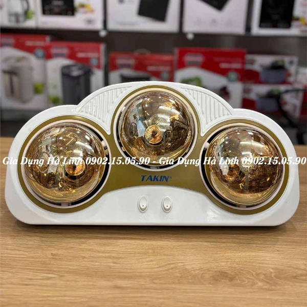 Đèn sưởi 3 bóng Takin TK-1003, Công suất 825W, Công tắc độc lập từng bóng