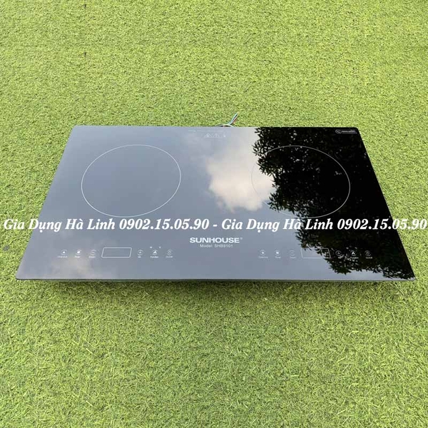 Bếp đôi điện từ Sunhouse SHB9101, Công suất 4000W, Mặt kính cường lực cao cấp dày 4mm