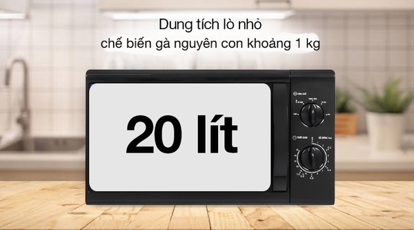 Lò vi sóng Bluestone MOB-7708B, Công suất 1050W, Dung tích 20 lít, Bảo hành 24 tháng