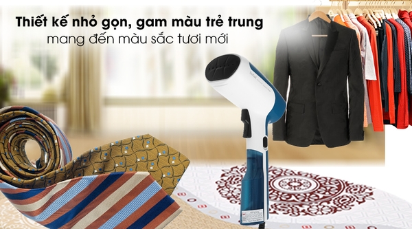 Bàn ủi hơi nước cầm tay dạng du lịch Tefal DT6130E0 - Công suất 1300W, Bình nước 70ml, Hàng chính hãng bảo hành 24 tháng