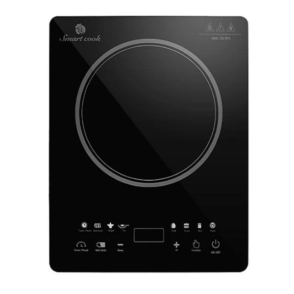 Bếp từ đơn Elmich Smartcook ICS-3873, Công suất 2100W, Mâm từ kép đôi, Mặt kính Ceramic cường lực, Điều khiển cảm ứng, Cảnh báo chống tràn, Bảo hành 12 tháng