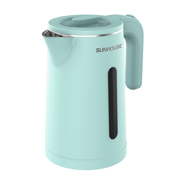 Ấm siêu tốc 2 lớp Sunhouse SHD1351, Công suất 1500W, Dung tích 1.8 Lít, Lớp trong inox 304, lớp ngoài nhựa chịu nhiệt siêu bền, Bảo hành 12 tháng
