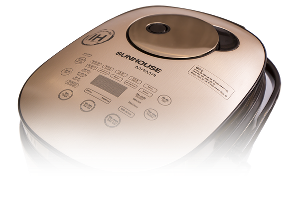 Nồi cơm điện cao tần Sunhouse Mama SHD8955, Công suất 1200W, Dung tích 1,5 Lít, Điều khiển phím bấm, Lòng nồi hợp kim phủ chống dính Whitford, Bảo hành 2 năm