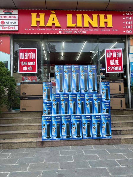 Quạt sưởi gốm Takin TK-469/TK-468, Công suất 2000W, Điều khiển núm xoay, 1 mức gió mát và 2 mức gió ấm, Tự động ngắt khi đổ, Xoay 60 độ, Bảo hành 18 tháng