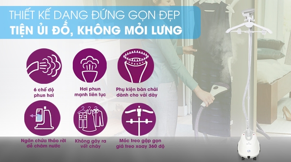 Bàn ủi hơi nước đứng Bluestone GSB-3915