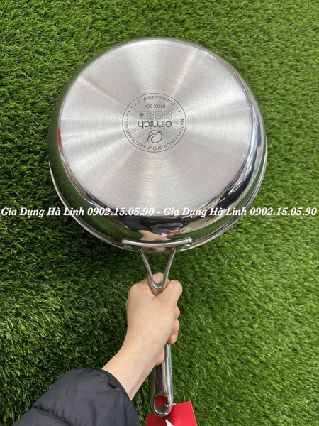 Chảo inox nguyên khối elmich Trimax EL-3739Max, Đường kính 26cm, Chất liệu inox 304 không có chống dính, Sử dụng trên mọi loại bếp, 2353739Max