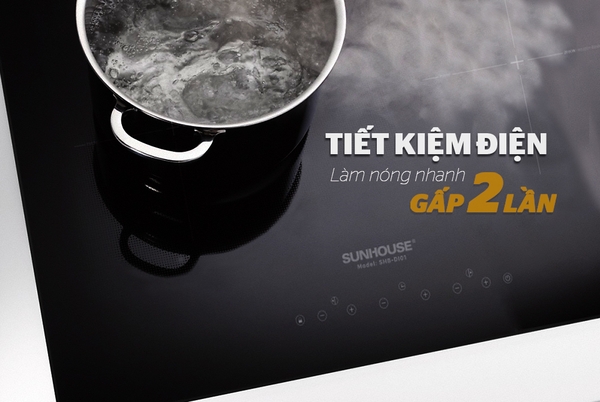 Bếp đôi điện từ Sunhouse SHB DI01