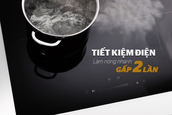 Bếp đôi điện từ Sunhouse SHB DI02, Công suất 4400W, Mặt kính cường lực dày 4mm, Điều khiển cảm ứng, Bảo hành 3 năm tại nhà