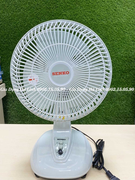Quạt bàn mini 2 tấc Senko B102, Công suất 28W, Thiết kế nhỏ hợn với 2 mức gió, Bảo hành 12 tháng