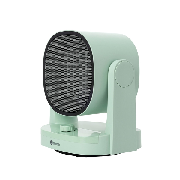 Máy sưởi gốm Elmich CHE-8645, Công suất 1500W, Điều khiển núm xoay, 1 mức gió mát và 2 mức gió ấm, Tự động ngắt khi đổ, Xoay 45 độ, Bảo hành 2 năm