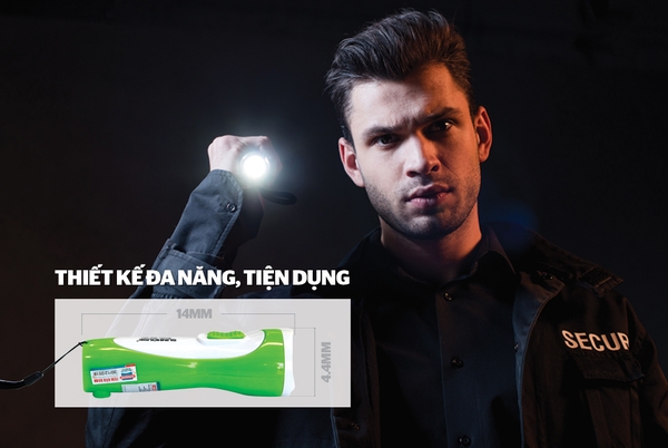 Đèn pin tay cầm Sunhouse SHE-4051, Công suất 1W, Thời gian sử dụng 1-4 giờ, Bảo hành 6 tháng