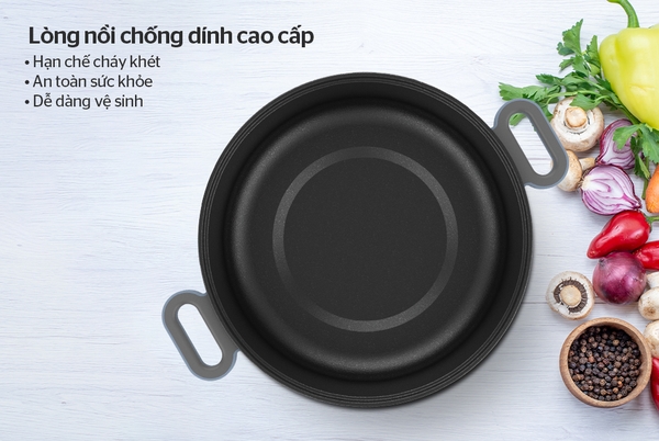 Lẩu điện Sunhouse SHD4528 - Công suất 1200W, Dung tích 3.5L, thiết kế hiện đại, màu sắc trang nhã, Bảo hành 12 tháng