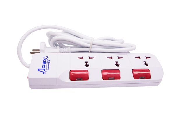 Ổ cắm điện SUNHOUSE APE-OC1-3R - Công suất chịu tải 2500W, Bảo hành 12 tháng