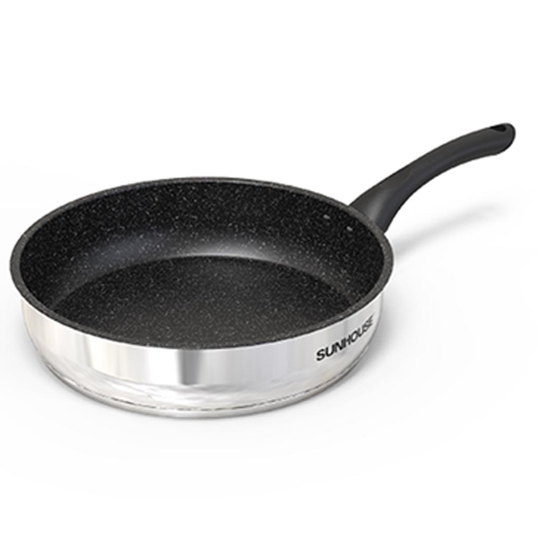 CHẢO CẠN INOX 5 ĐÁY SUNHOUSE IN26M4