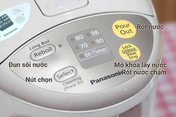 Bình thủy điện Panasonic NC-EG4000CSY, Công suất 700W, Dung tích 4 lít, Ruột bình chất liệu inox 304, Vỏ nhựa ABS siêu bền, Nhập khẩu Thái Lan, Bảo hành 12 tháng