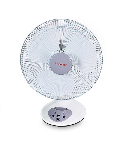 Quạt tích điện Sunhouse SH722, Công suất 30W, Thời gian sử dụng 5 tiếng, Thiết kế 3 cánh, Động cơ bằng đồng, Bảo hành 12 tháng