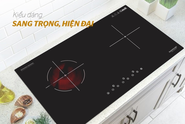 Bếp đôi điện từ hồng ngoại SUNHOUSE SHB EI01