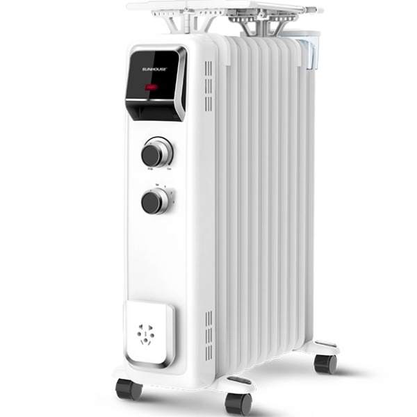 Máy sưởi dầu Sunhouse SHD7084 - 13 lá phát nhiệt lớn, Công suất cao 2400W giúp làm nóng nhanh chóng, nhiệt độ tỏa đều khắp gian phòng, không đốt cháy oxi, không khô da, Bảo hành 12 tháng
