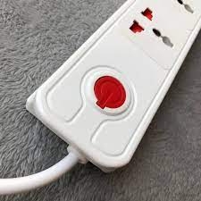 Ổ cắm Điện Quang ĐQ ESK 5W DBW104, 62228057 - Ổ cắm chịu nhiệt, 4 lỗ 3 chấu, Công suất 2500W, Dây dài 5m