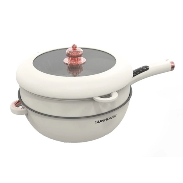 Chảo điện đa năng Sunhouse SHD4555, Công suất 1600W, Dung tích 5L