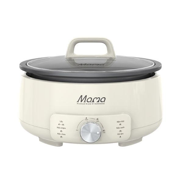 Lẩu điện Sunhouse Mama SHD4548, Công suất 1500W, Dung tích 4 Lít, Lòng nồi bền cứng dày 1.1mm
