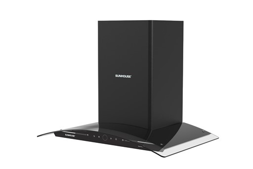 Máy hút mùi kính cong Sunhouse SHB72042, Công suất 170W, Vỏ thép không gỉ sơn tĩnh điện, Điều khiển cảm ứng và Cảm biến vẫy tay, Bảo hành 36 tháng tại nhà