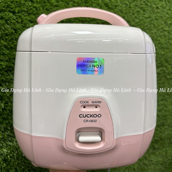 Nồi cơm điện Cuckoo CR-0632, Công suất 500W, Dung tích 1 Lít, Khả năng giữ ấm lên đến 12h, Nhập khẩu Hàn Quốc, Bảo hành 24 tháng