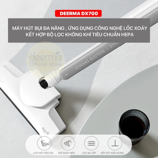Máy hút bụi DEERMA DX700 - Hàng Chính hãng