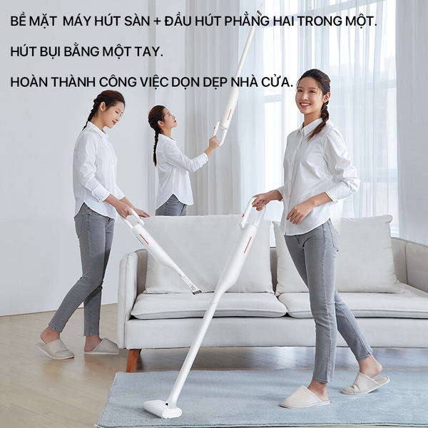 Máy hút bụi cầm tay không dây DEERMA VC01 - Hàng Chính hãng