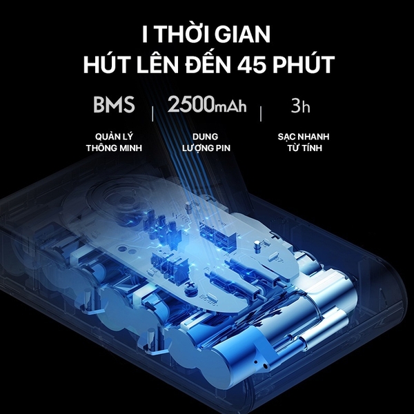 Máy hút bụi cầm tay không dây DEERMA VC25PLUS - Hàng Chính hãng