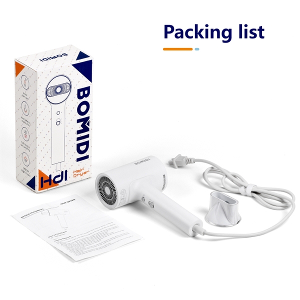 Máy sấy tóc bổ sung ion âm BOMIDI HD1