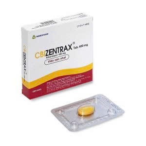 cbi-zentrax-tab-400mg-albendazole-korea-hop-1-vien