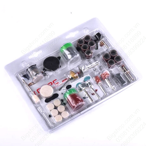 Máy mài, đánh bóng mini cầm thay chạy điện 220V/12VDC (loại tốt) kèm bộ phụ kiện đầu mài, đánh bóng