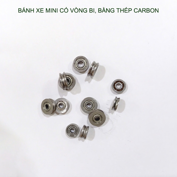 Bộ 10 cái vòng bi mini có rãnh UV623-604 bằng thép carbon, dùng dẫn hướng, bánh xe các loại